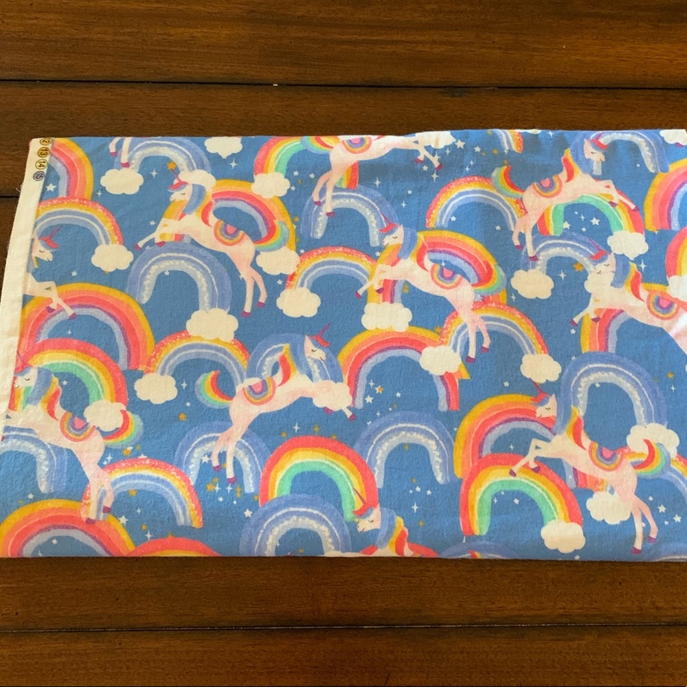Super Snuggle Unicorns and Rainbows Flannel Fabric